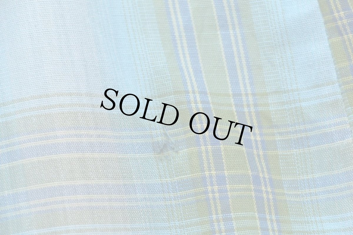 画像7: 70s Penneys TOWNCRAFT オンブレチェック オープンカラーシャツ M (7)