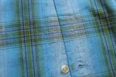 画像6: 70s Penneys TOWNCRAFT オンブレチェック オープンカラーシャツ M (6)