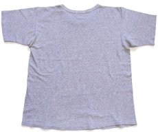 画像3: 80s NOTRE DAME ATHLETIC DEPT 五段中抜き ひび割れプリント Tシャツ 杢グレー (3)