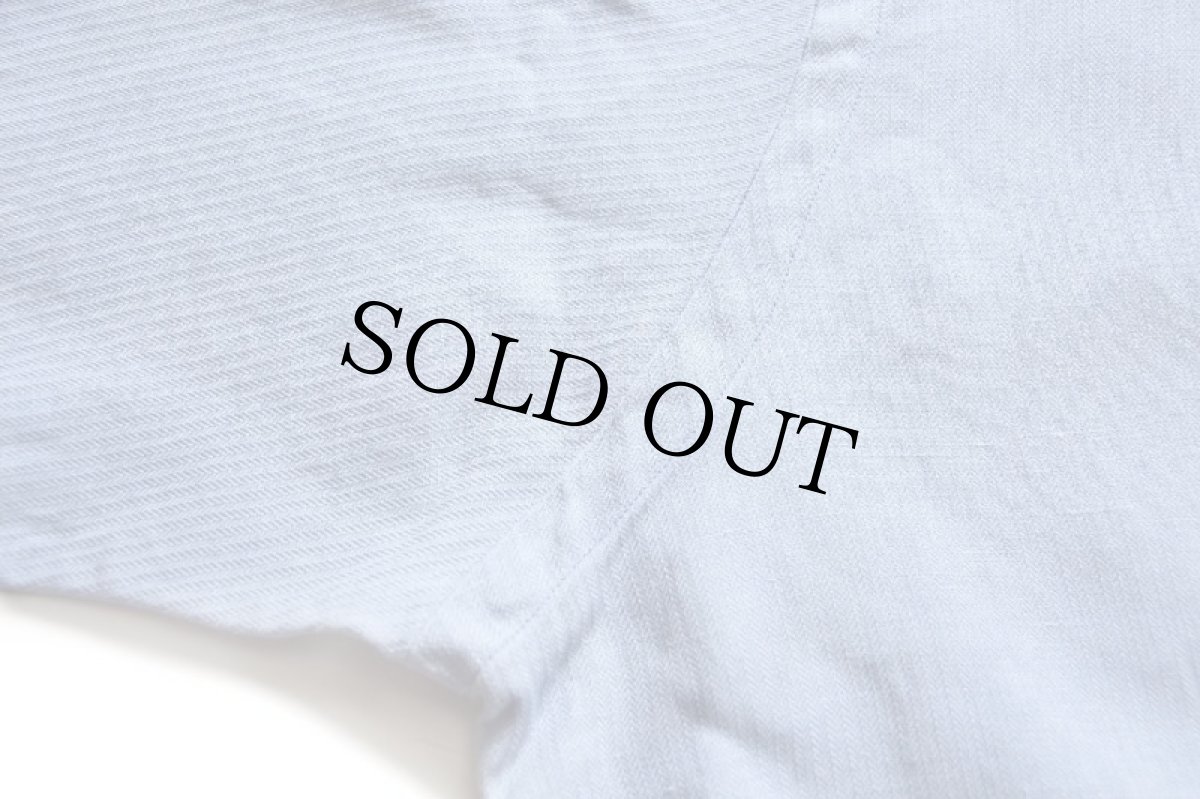 画像8: 90s ポロ ラルフローレン CALDWELL 織り柄 半袖 シルク×リネン オープンカラーシャツ サックス XL (8)