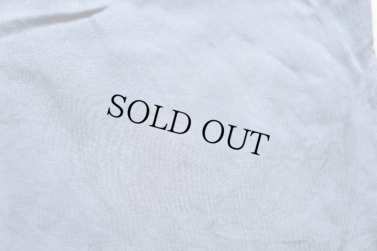 画像7: 90s ポロ ラルフローレン CALDWELL 織り柄 半袖 シルク×リネン オープンカラーシャツ サックス XL (7)