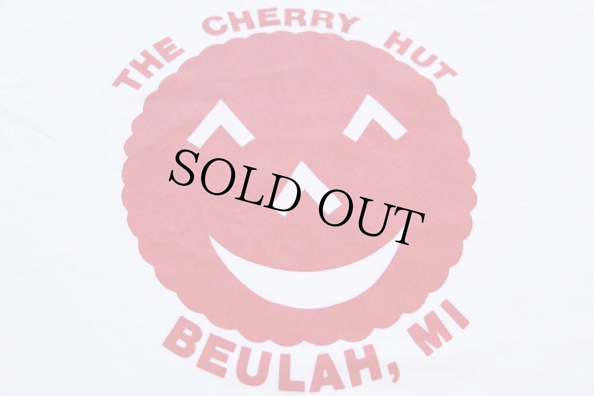画像4: 00s THE CHERRY HUT BEULAH,MI コットン リンガーTシャツ 白×赤 L (4)