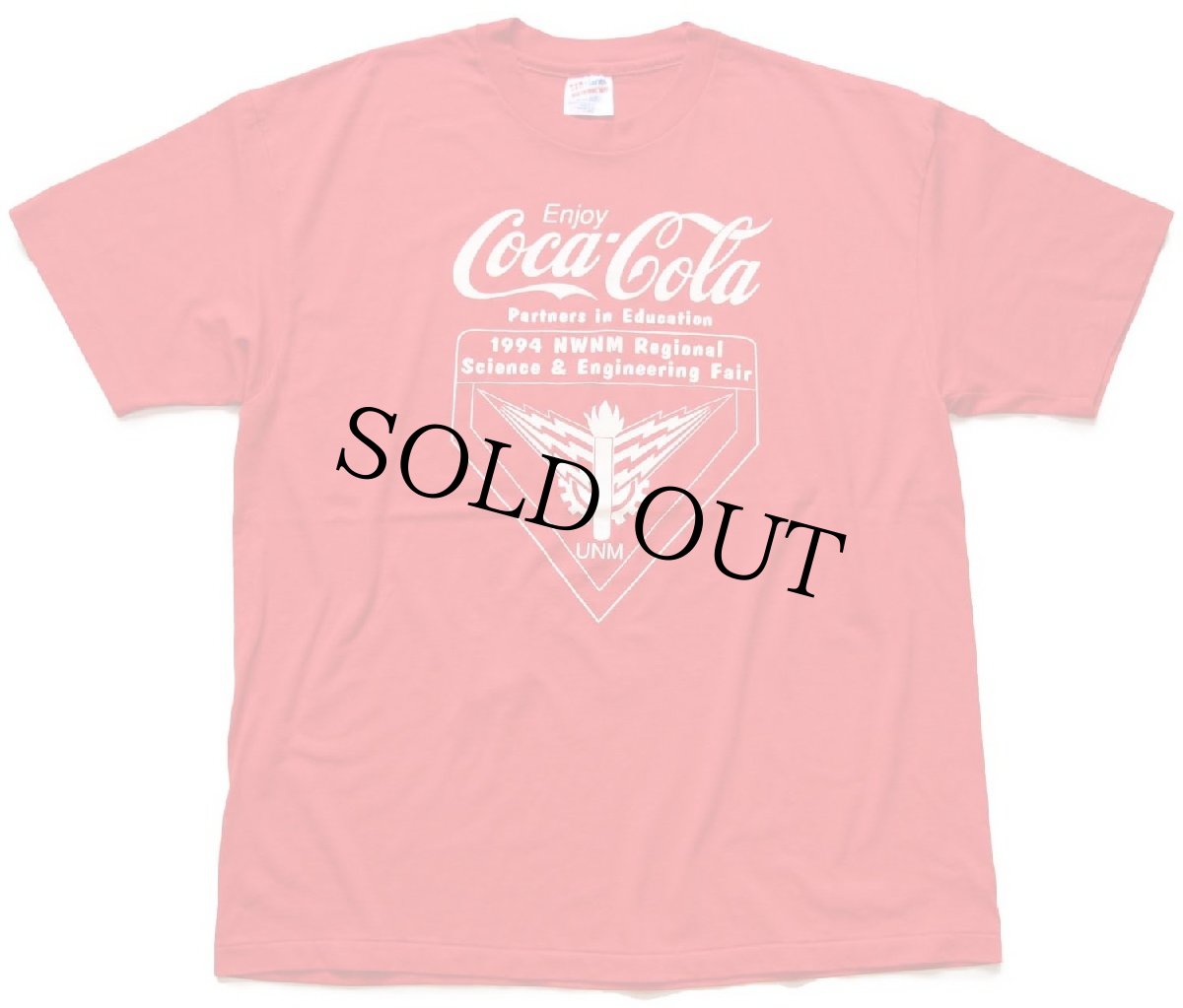 画像2: 90s USA製 Hanes Coca-Colaコカコーラ 1994 NWNM Regional Science & Engineering Fair 両面プリント Tシャツ 赤 XL (2)