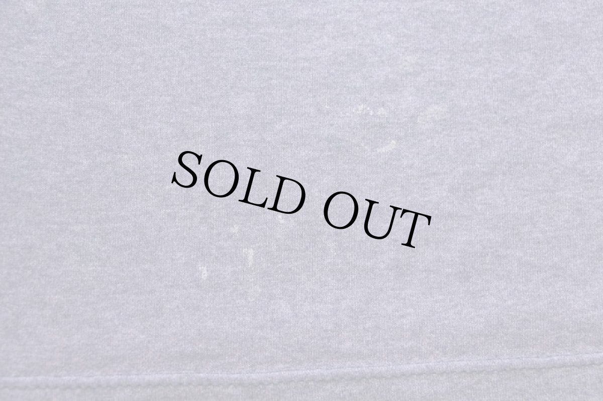 画像6: 80s USA製 REGIS UNIVERSITY ひび割れプリント Tシャツ 杢ナス紺 フェード L (6)