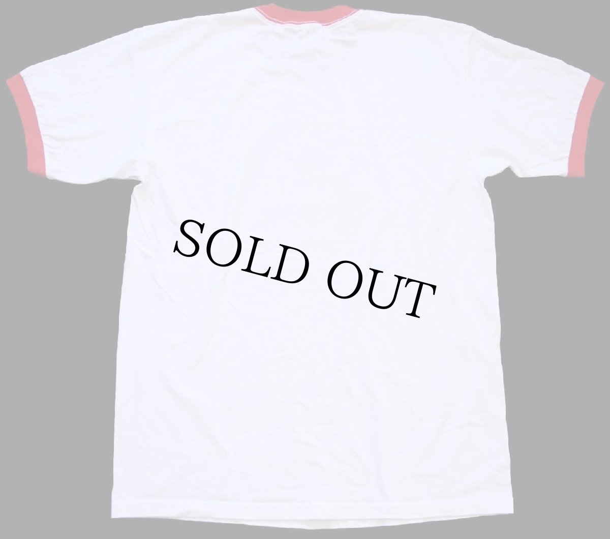 画像3: 00s THE CHERRY HUT BEULAH,MI コットン リンガーTシャツ 白×赤 L (3)