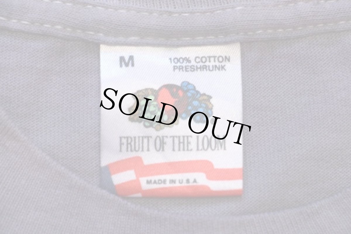 画像5: 90s USA製 Kickback 1-900-EAT FOAM サーフィン 蛍光プリント アート タイダイ染め コットンTシャツ M (5)