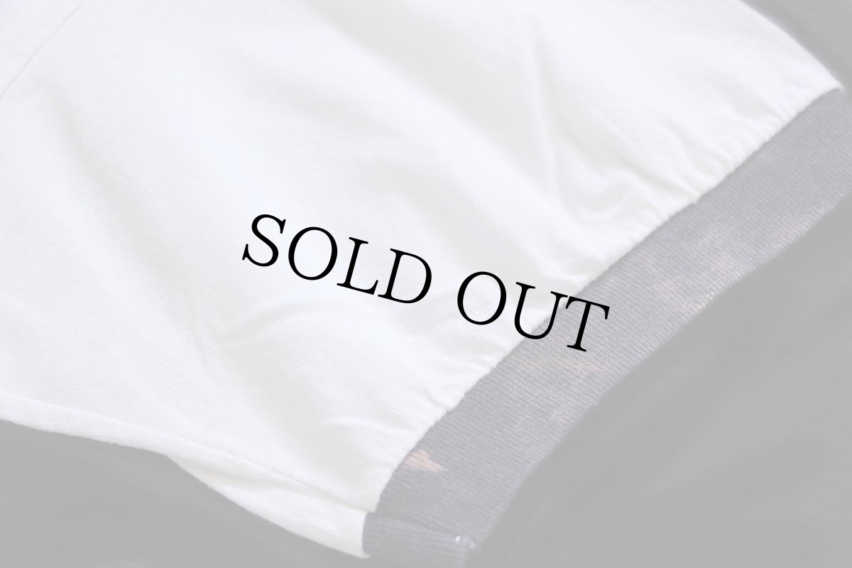 画像6: 00s LMTC WASHINGTON,D.C.2002 ワシントンDC ひび割れプリント コットン リンガーTシャツ 白×ナス紺 XL (6)