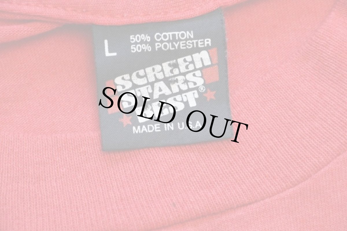 画像4: 90s USA製 Where Is Coca-Cola, Texas? コカコーラ ひび割れプリント Tシャツ 赤 L (4)