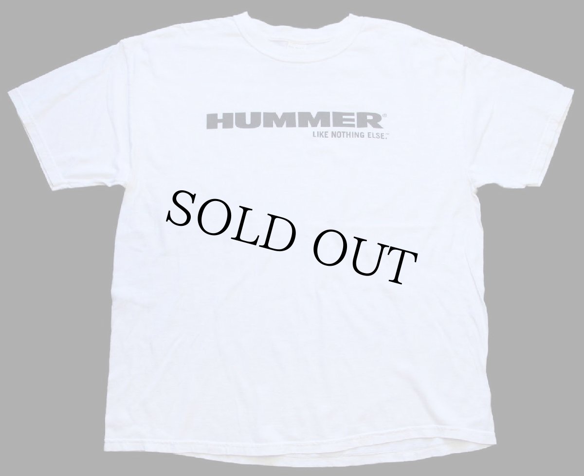 画像2: 00s HUMMER ハマー LIKE NOTHING ELSE. ロゴ コットンTシャツ 白 XL (2)