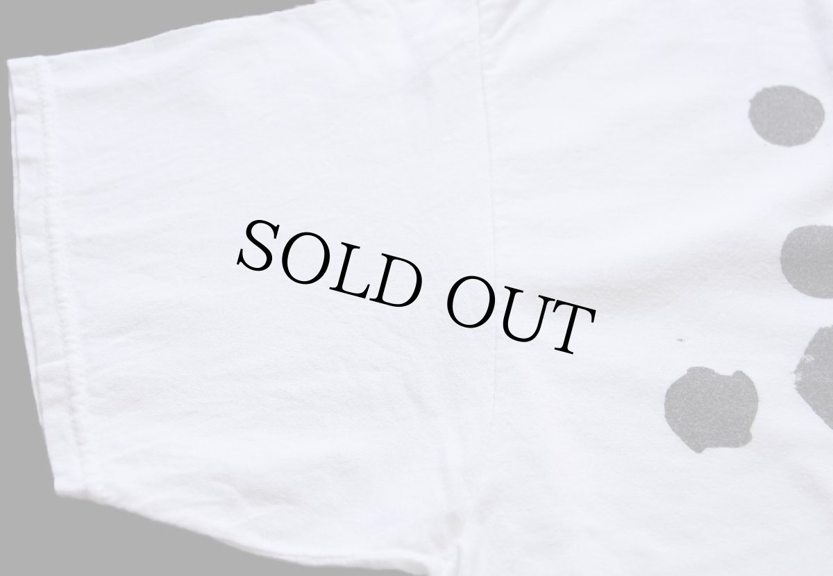 画像6: FRUIT OF THE LOOM モノトーン アート コットンTシャツ 白×黒 XL (6)
