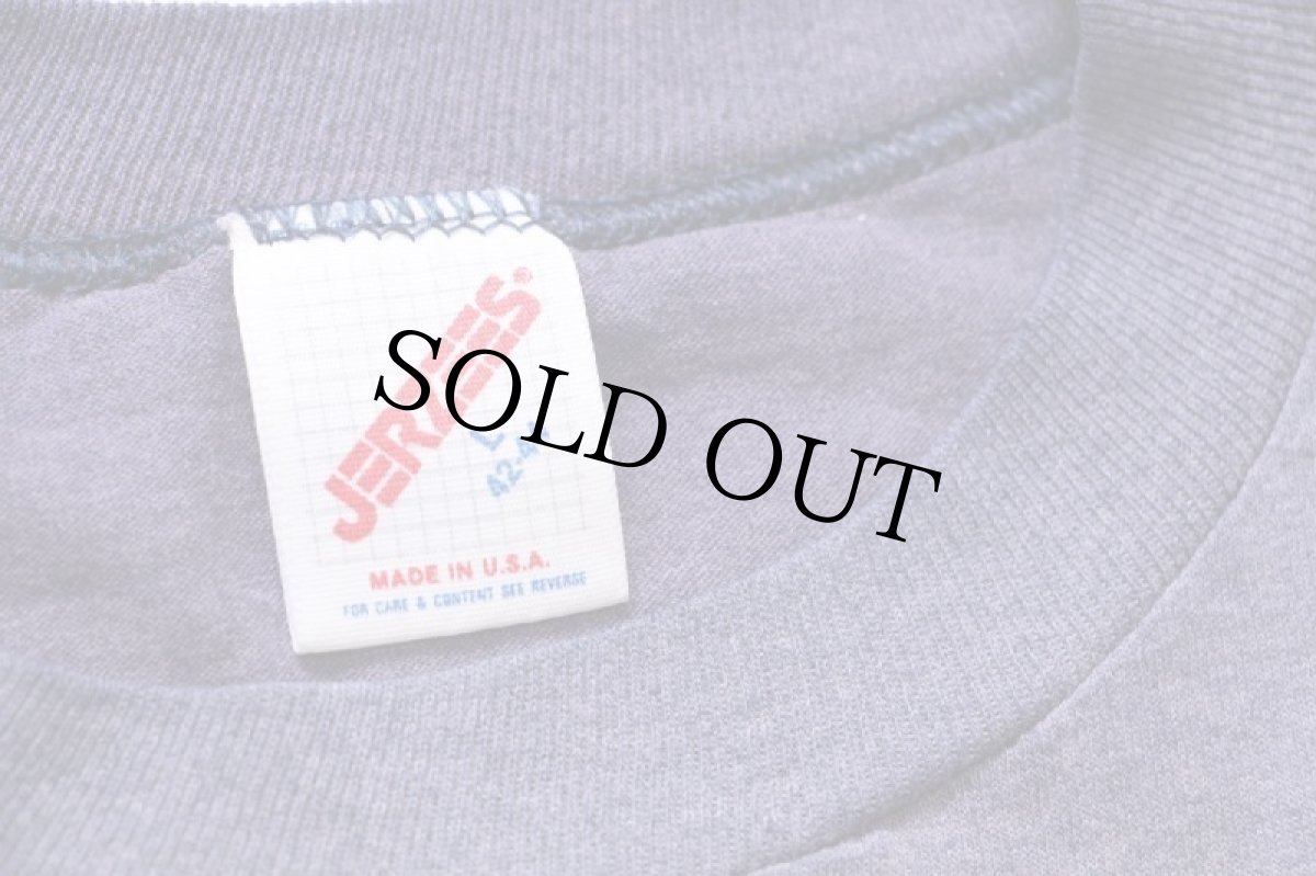 画像5: 80s USA製 REGIS UNIVERSITY ひび割れプリント Tシャツ 杢ナス紺 フェード L (5)