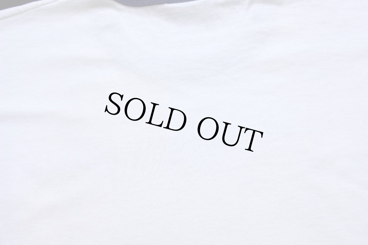 画像6: 90s USA製 U.S.BORDER PATROL リンガーTシャツ 白×紺 L (6)