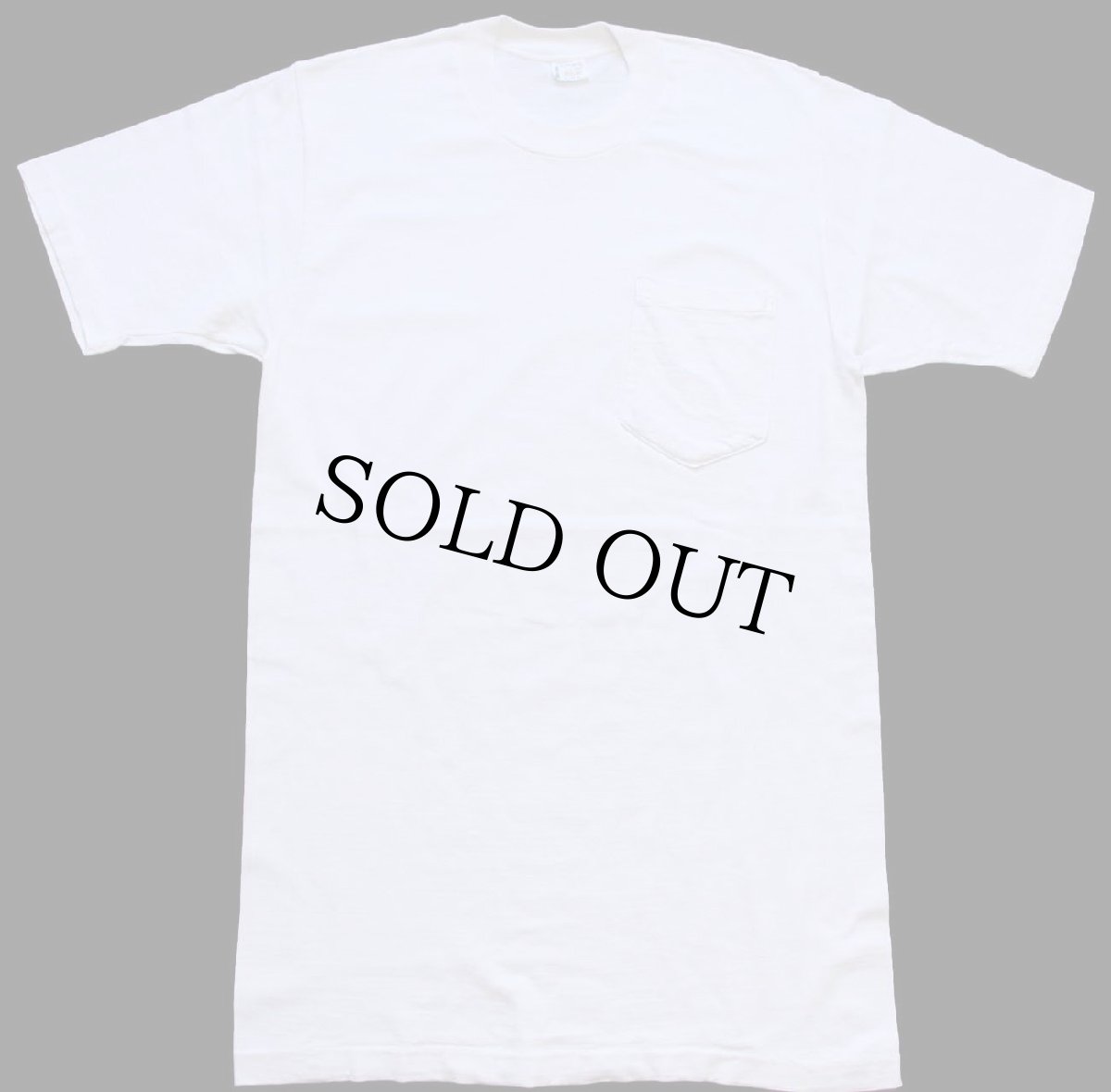 画像2: 70s TOWNCRAFT 無地 コットン ポケットTシャツ 白 M (2)