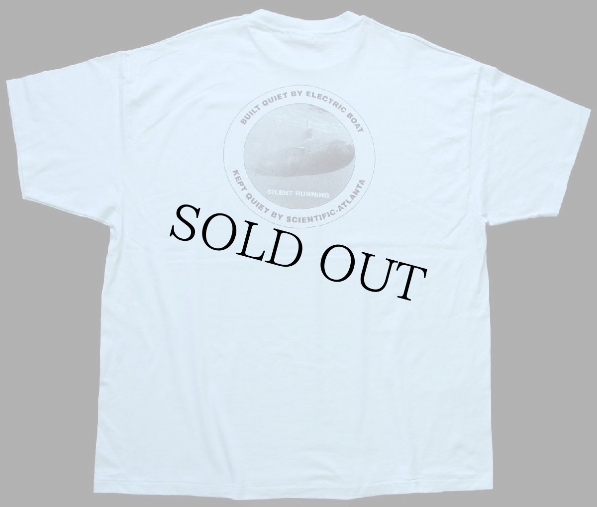 画像3: 90s Hanes Scientific Atlanta SEAWOLF MONITORING SYSTEM 潜水艦 Tシャツ 水色 XXL★特大 (3)