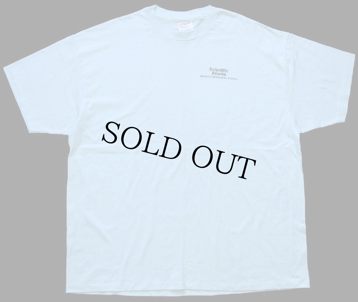 画像2: 90s Hanes Scientific Atlanta SEAWOLF MONITORING SYSTEM 潜水艦 Tシャツ 水色 XXL★特大 (2)