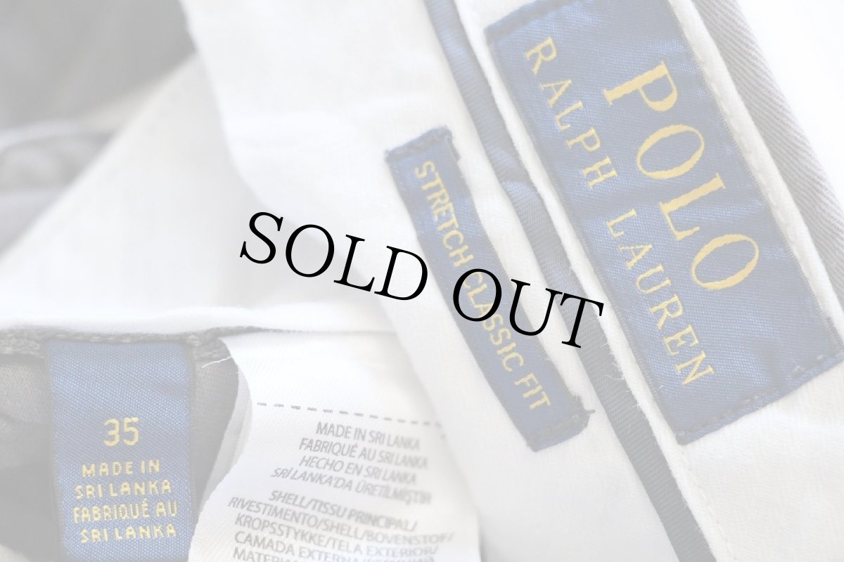 画像5: ポロ ラルフローレン STRETCH CLASSIC FIT ロゴ刺繍 総柄 ストレッチ コットン チノ ショートパンツ グレー 35★ショーツ (5)