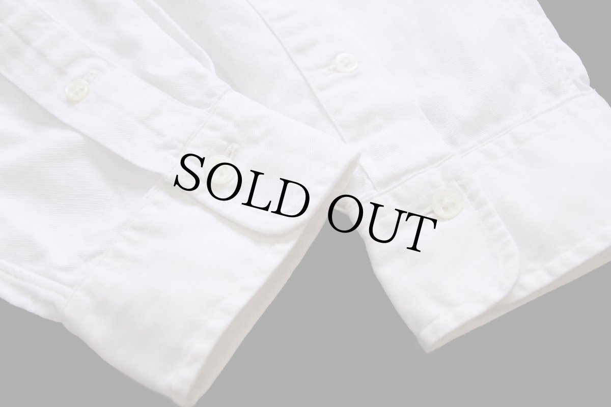 画像5: 90s ポロ ラルフローレン ワンポイント ボタンダウン コットンシャツ 白 L★47 (5)