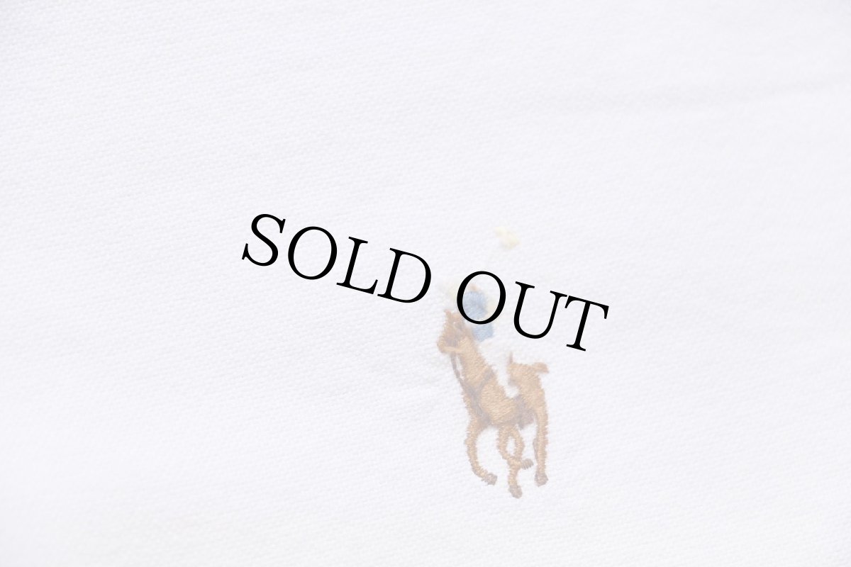 画像5: ポロ ラルフローレン ワンポイント ボタンダウン オックスフォード コットンシャツ 白 M (5)