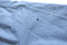 画像7: 60s USA製 Washington DEE CEE ペンキ飛び 半袖 コットン シャンブレーシャツ ボロ S (7)