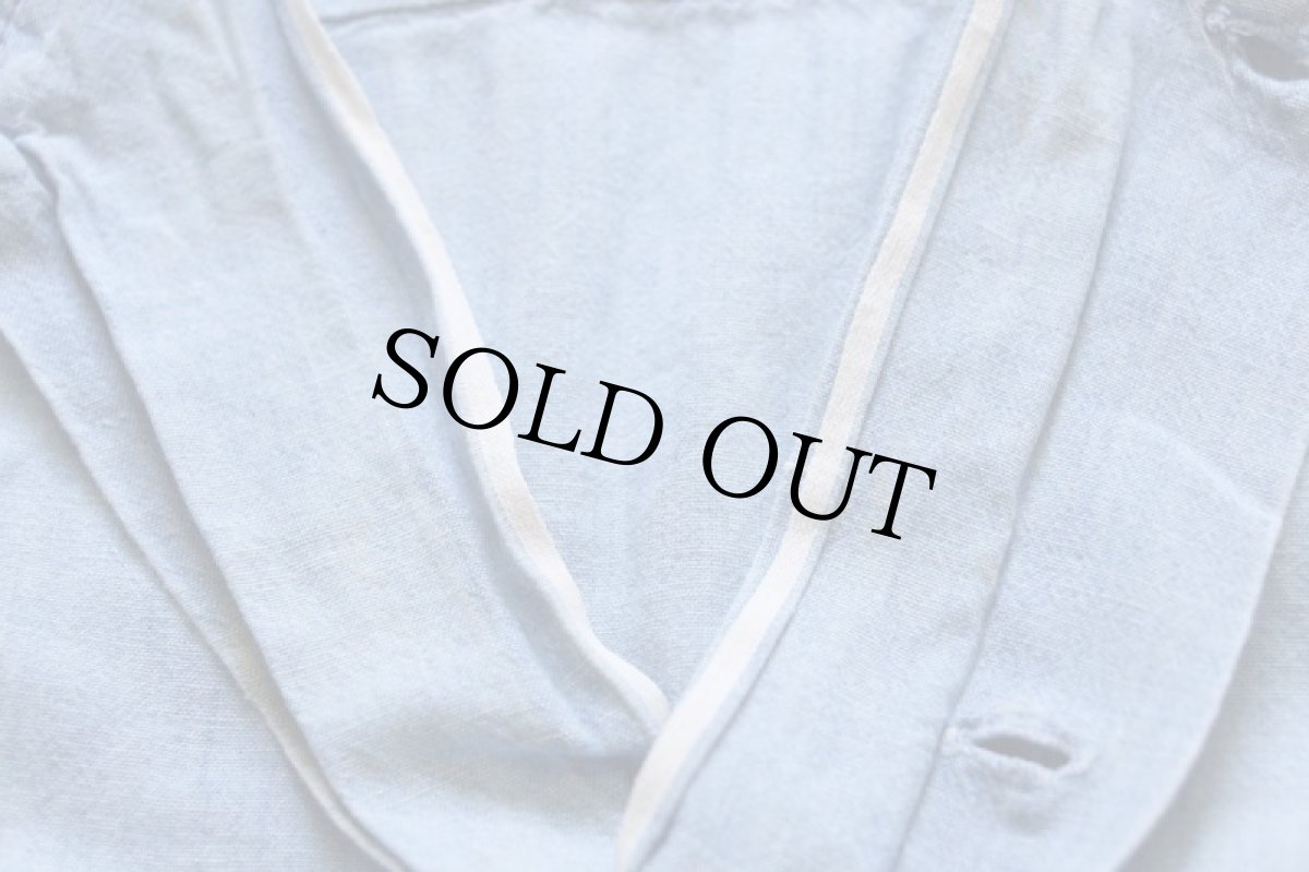 画像5: 60s USA製 Washington DEE CEE ペンキ飛び 半袖 コットン シャンブレーシャツ ボロ S (5)