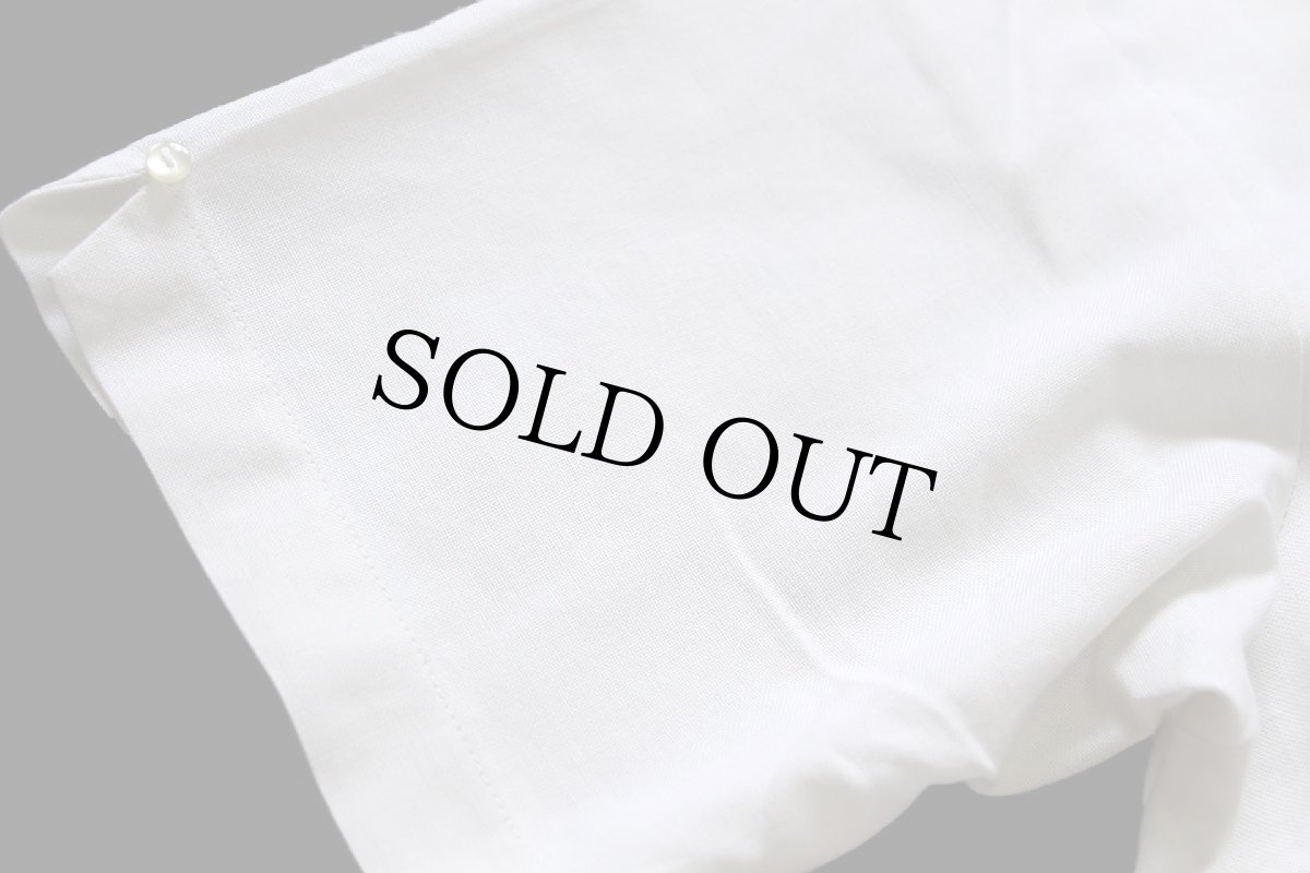 画像6: 60s USA製 NAT NAST Luder's Log Cabin Elma,N.Y. チェーン刺繍 ボウリングシャツ 白 (6)