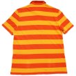 90s LACOSTEラコステ 太ボーダー コットン 鹿の子 ポロシャツ