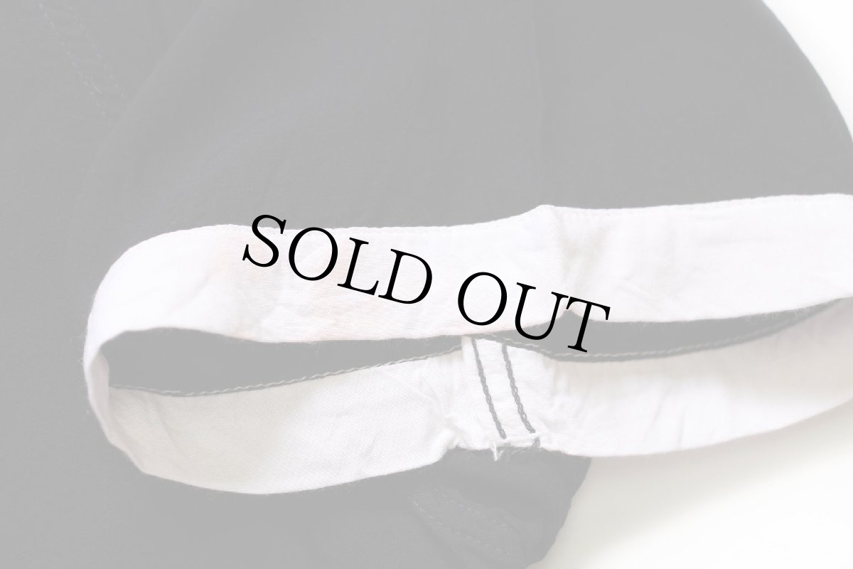 画像8: 90s イタリア製 Levi'sリーバイス SF.CAL.USA バックプリント ツートン レーヨン オープンカラー ボウリングシャツ 黒×白 XL★ユーロ (8)