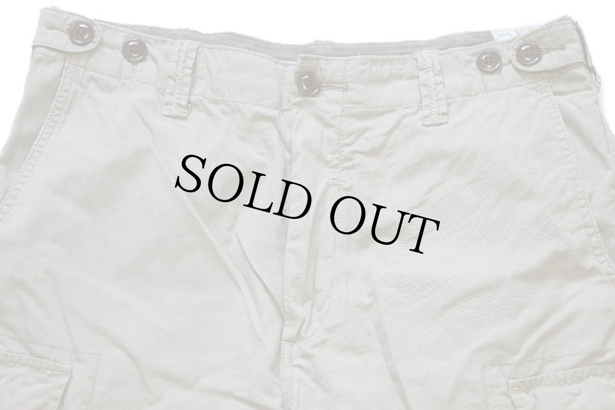 画像3: 00s ポロ ラルフローレン Shorts Drill Khaki コットン カーゴ ショートパンツ グレーベージュ 32★ショーツ (3)