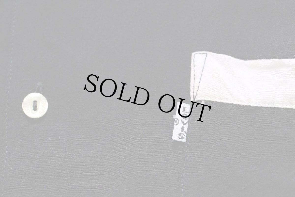 画像6: 90s イタリア製 Levi'sリーバイス SF.CAL.USA バックプリント ツートン レーヨン オープンカラー ボウリングシャツ 黒×白 XL★ユーロ (6)