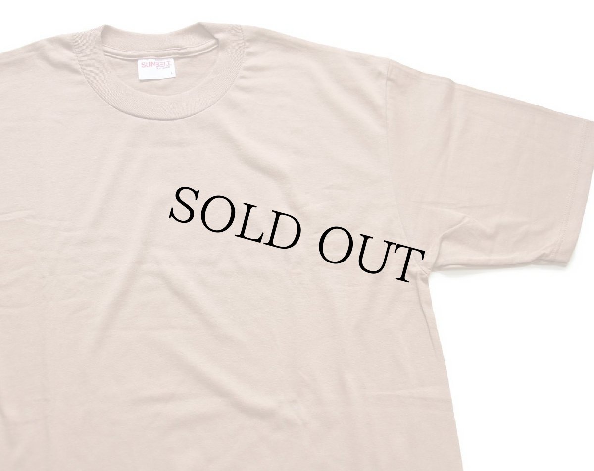 画像4: デッドストック★90s USA製 SUNBELT 無地 Tシャツ 薄茶 (4)