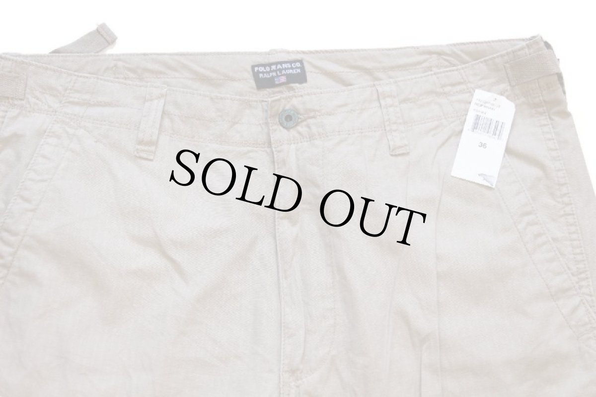 画像4: デッドストック★00s POLO JEANS ポロ ジーンズ ラルフローレン コットン リップストップ カーゴ ショートパンツ カーキ★ショーツ (4)