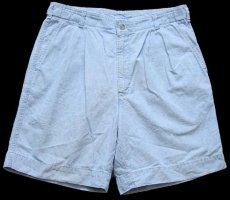 画像1: 90s USA製 DOCKERSドッカーズ ツータック コットン シャンブレー ショートパンツ 32★ショーツ Levi'sリーバイス (1)