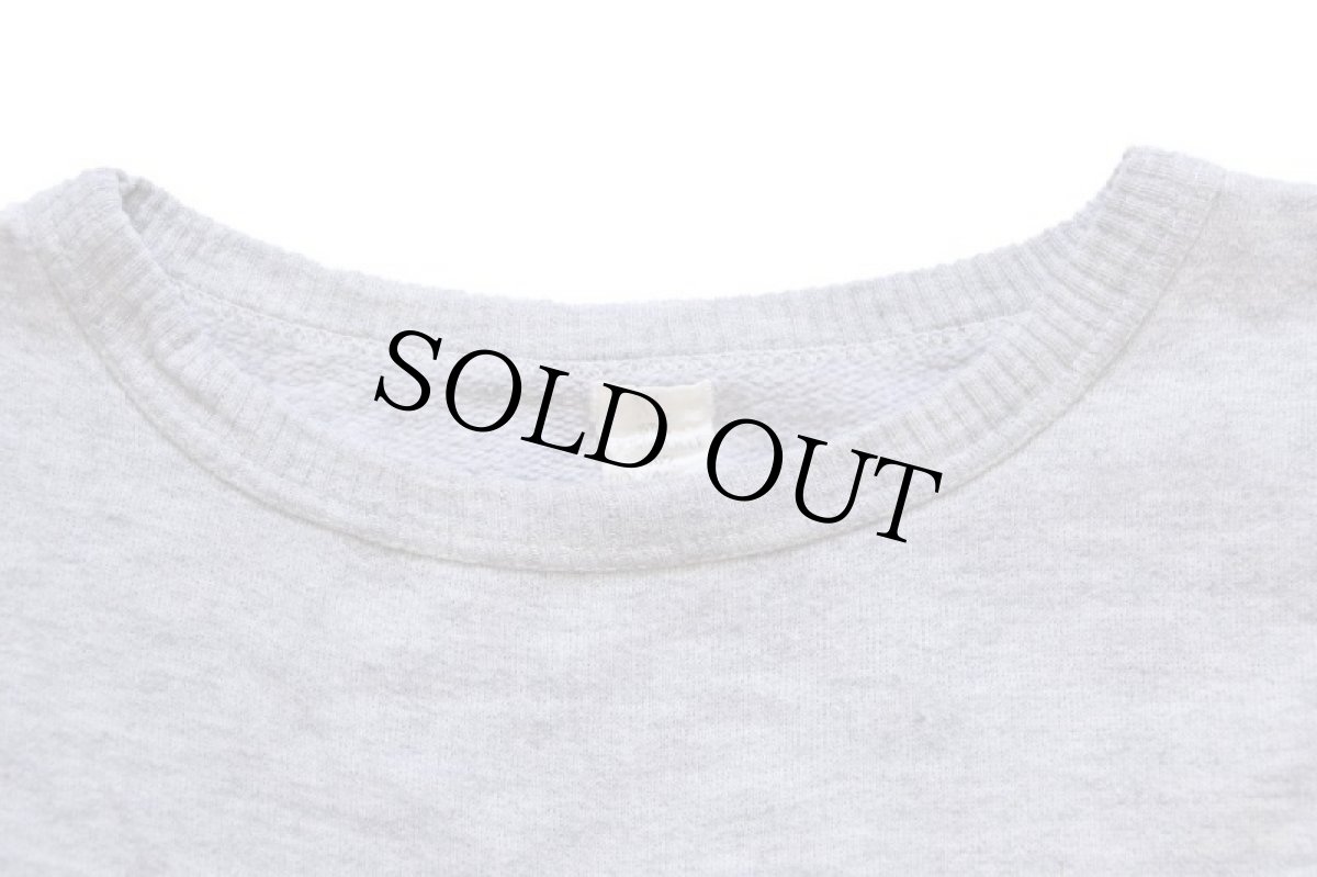 画像6: 80s イタリア製 スヌーピー ウッドストック TEAM 染み込みプリント 半袖スウェット 杢グレー XL (6)