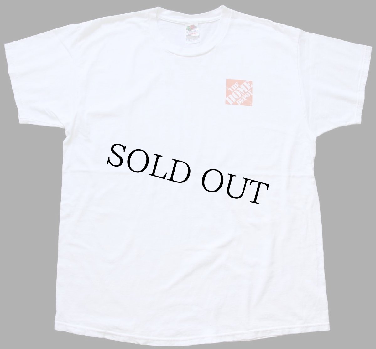 画像2: 00s THE HOME DEPOT PRO ホームデポ ロゴ 両面プリント コットンTシャツ 白 XL (2)