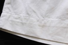 画像6: 90s イタリア軍 ツータック コットンツイル グルカショーツ ショートパンツ 白 50 (6)