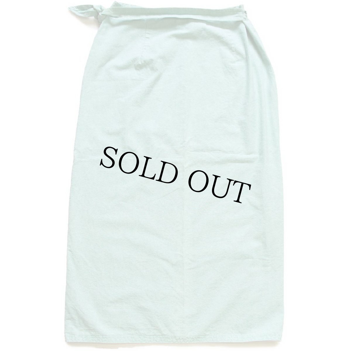 画像2: 90s イタリア製 Ralph Lauren ラルフローレン コットン 巻きスカート ライトグリーン 12 (2)