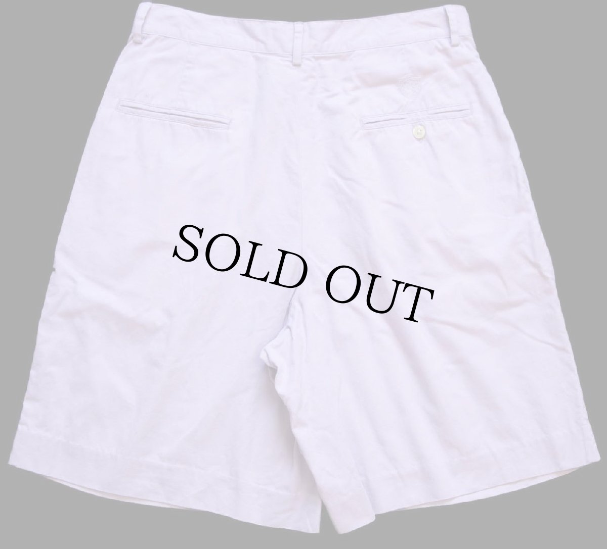 画像2: 90s POLO GOLF ラルフローレン ツータック コットン ショートパンツ ラベンダー 10★ショーツ (2)