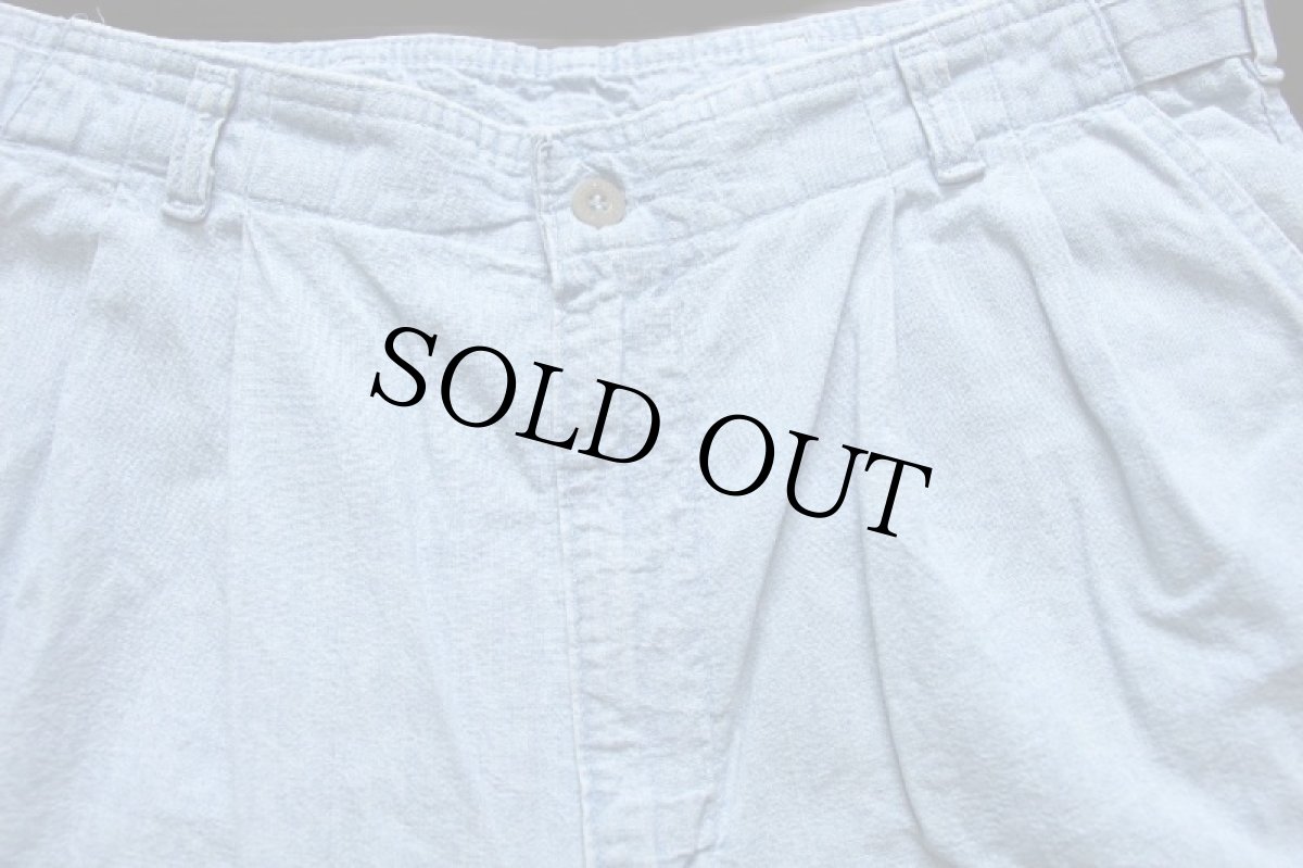 画像4: 90s USA製 DOCKERSドッカーズ ツータック コットン シャンブレー ショートパンツ 32★ショーツ Levi'sリーバイス (4)