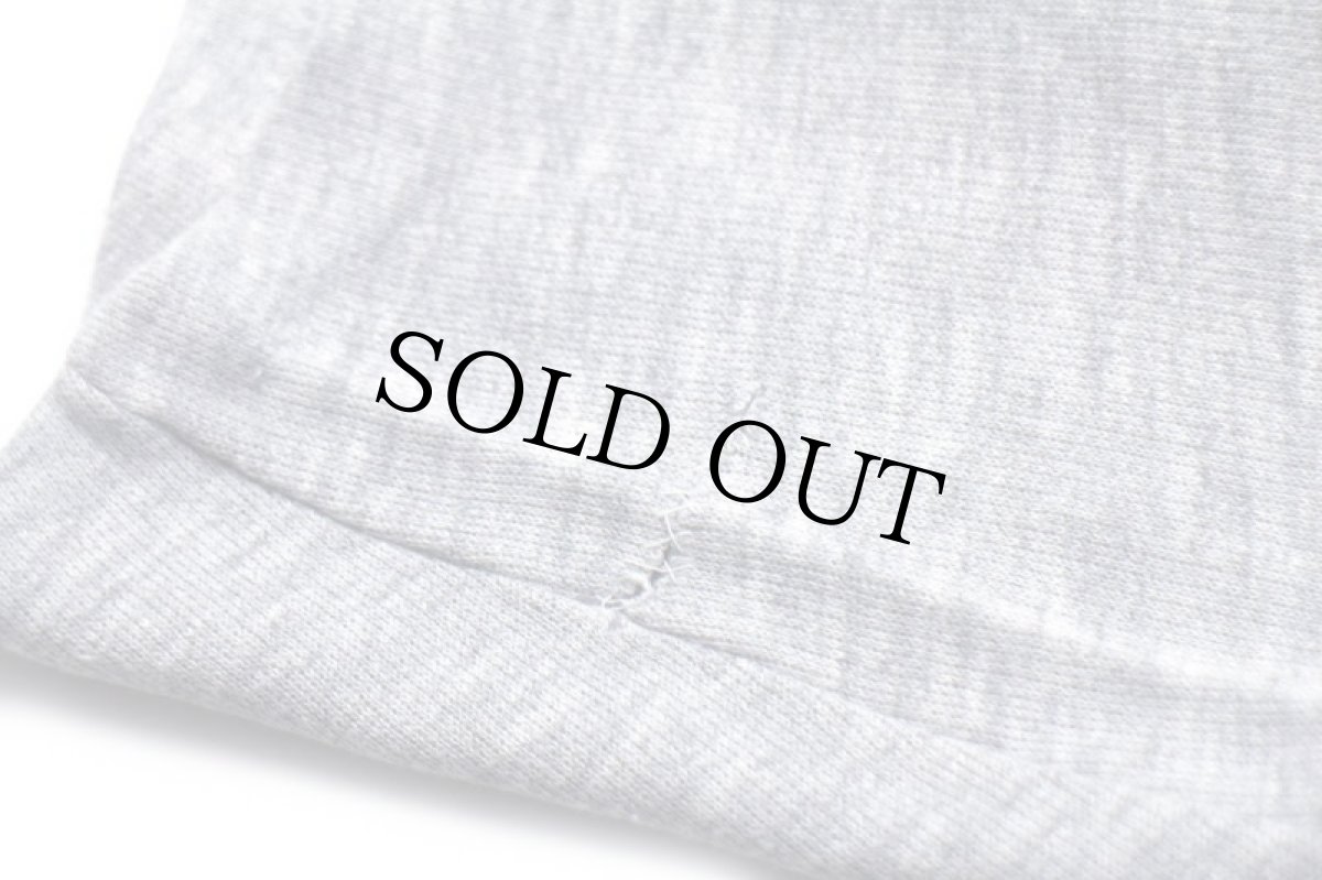 画像8: 80s イタリア製 スヌーピー ウッドストック TEAM 染み込みプリント 半袖スウェット 杢グレー XL (8)