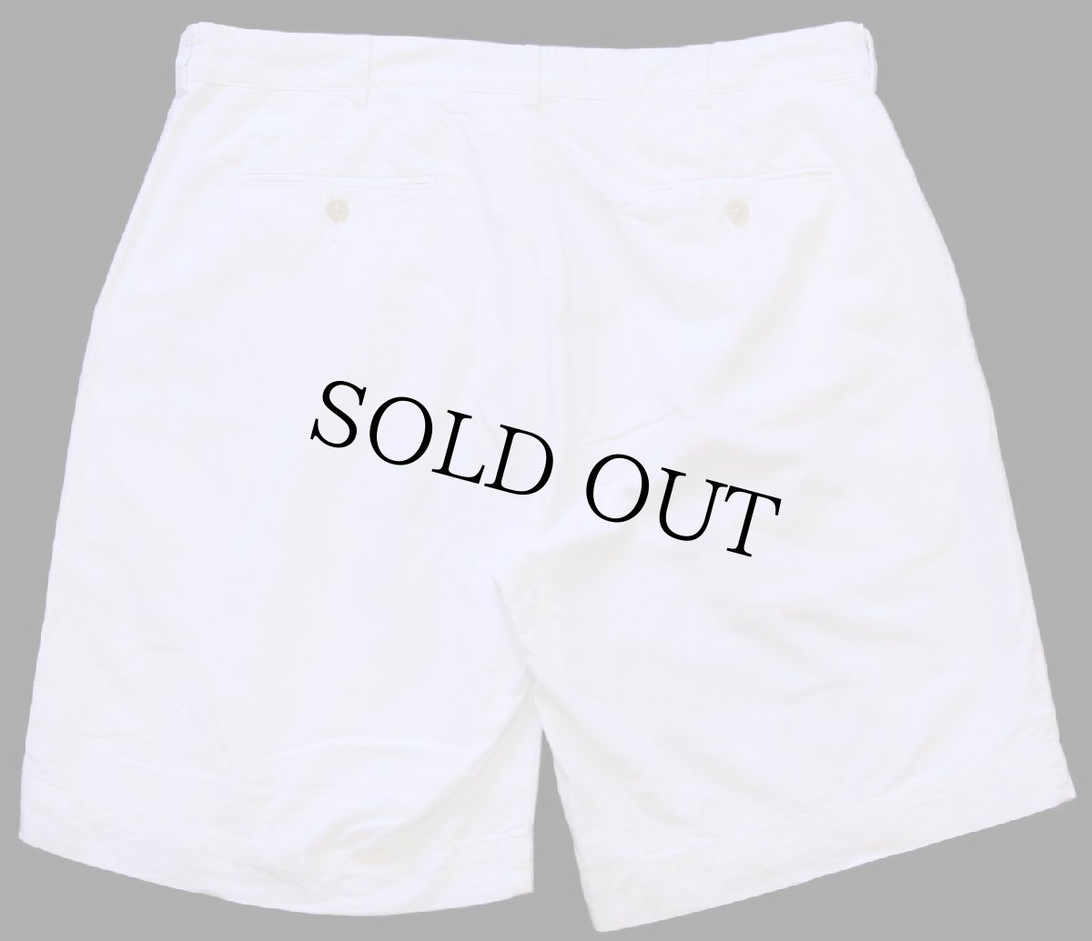 画像2: 90s ポロ ラルフローレン コットン オックスフォード ショートパンツ 白 36★ショーツ (2)
