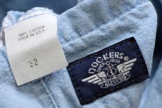 画像5: 90s USA製 DOCKERSドッカーズ ツータック コットン シャンブレー ショートパンツ 32★ショーツ Levi'sリーバイス (5)
