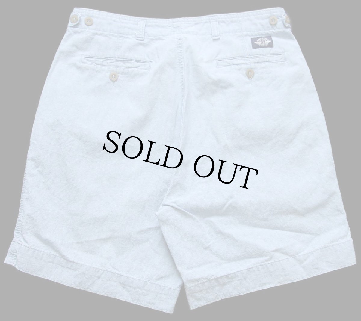 画像2: 90s USA製 DOCKERSドッカーズ ツータック コットン シャンブレー ショートパンツ 32★ショーツ Levi'sリーバイス (2)