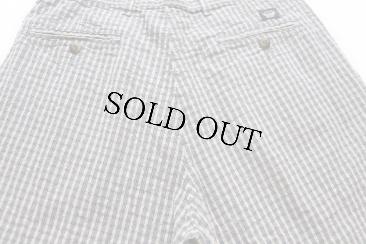 画像4: 90s DOCKERSドッカーズ Pleated チェック ツータック コットン シアサッカー ショートパンツ 32★ショーツ Levi'sリーバイス (4)