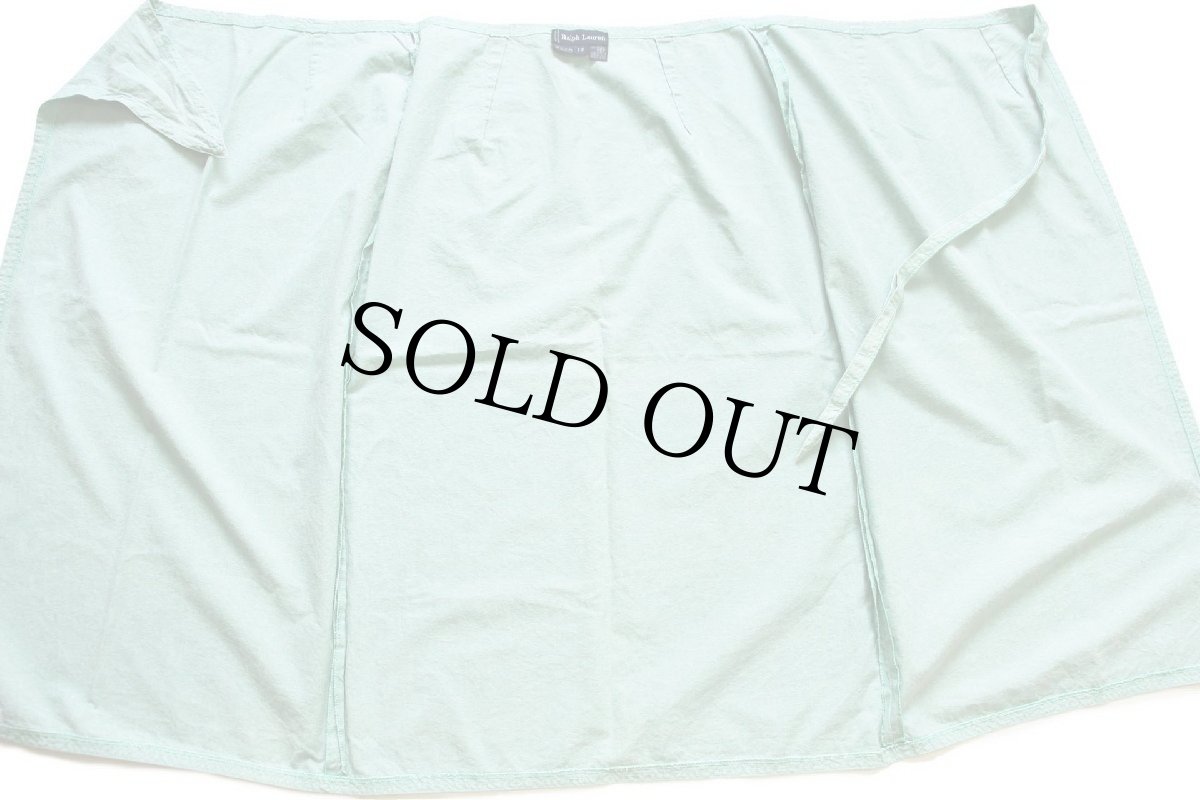 画像5: 90s イタリア製 Ralph Lauren ラルフローレン コットン 巻きスカート ライトグリーン 12 (5)