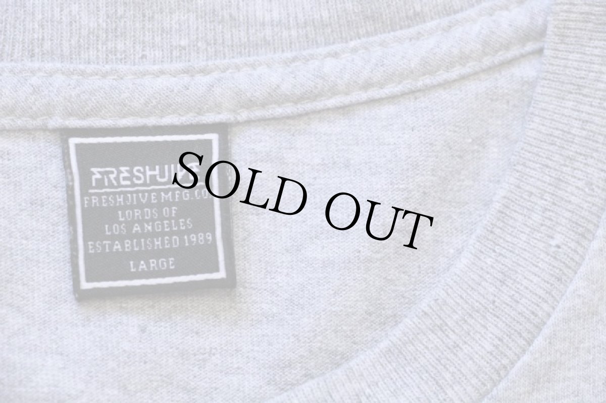 画像4: USA製 FRESHJIVE BUDMANバドマン MIGHTY MALT チョッパー コットンTシャツ 杢グレー L (4)