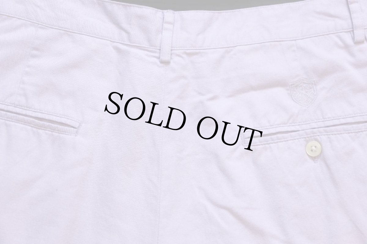 画像5: 90s POLO GOLF ラルフローレン ツータック コットン ショートパンツ ラベンダー 10★ショーツ (5)