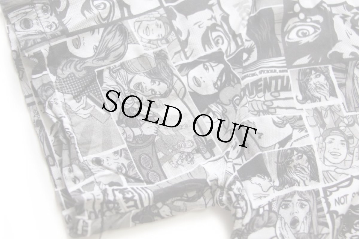 画像6: イタリア製 F&A コミック柄 総柄 半袖 レーヨンシャツ (6)