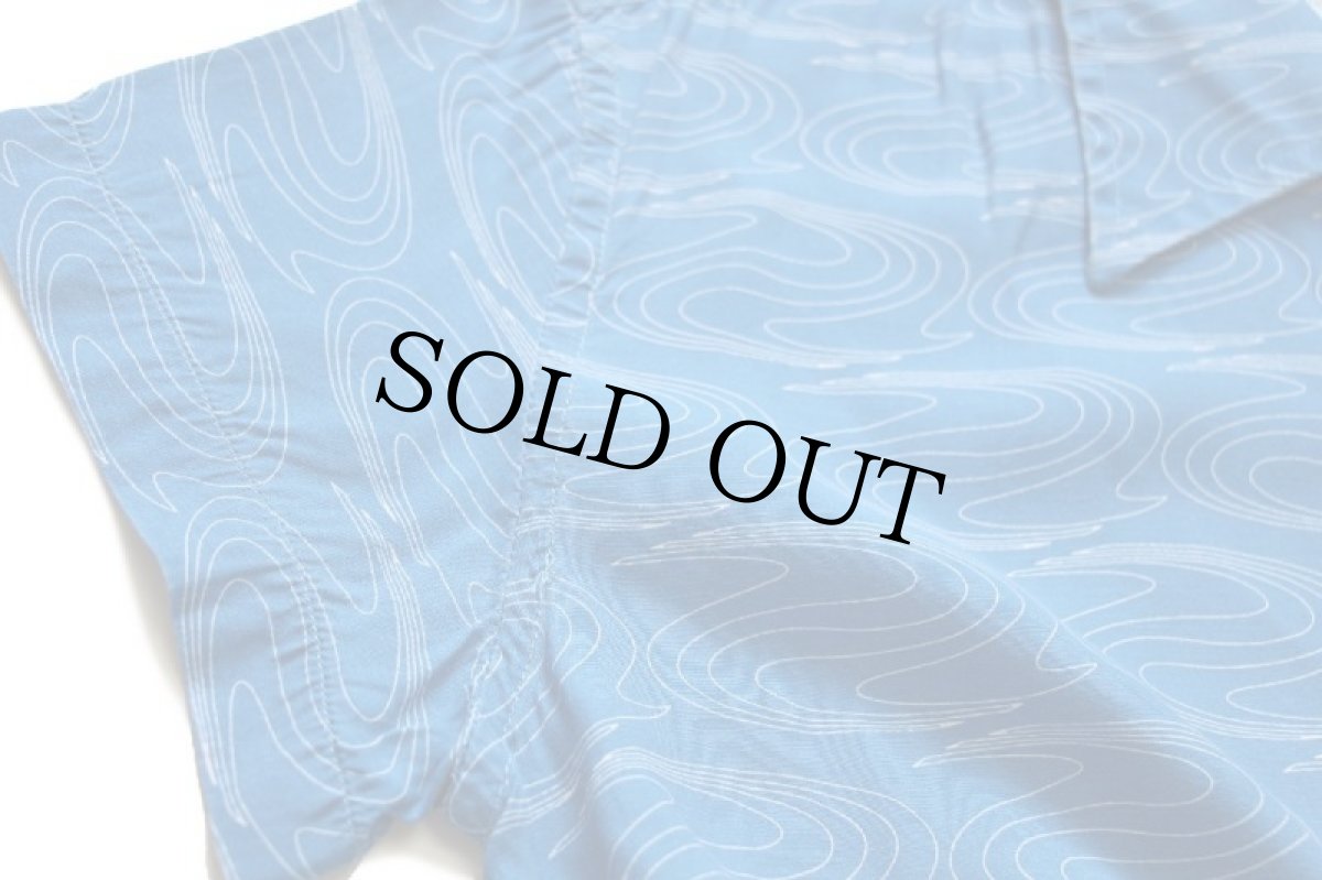 画像7: イタリア製 dieselディーゼル supershirt 総柄 イタリアンカラー 半袖 レーヨンシャツ L (7)