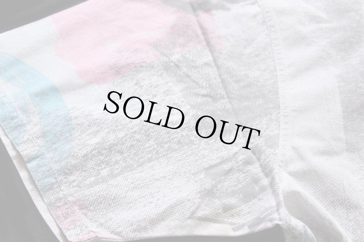 画像6: 90s GOTCHAガッチャ アート 全面プリント 半袖 コットンシャツ 蛍光★特大 (6)