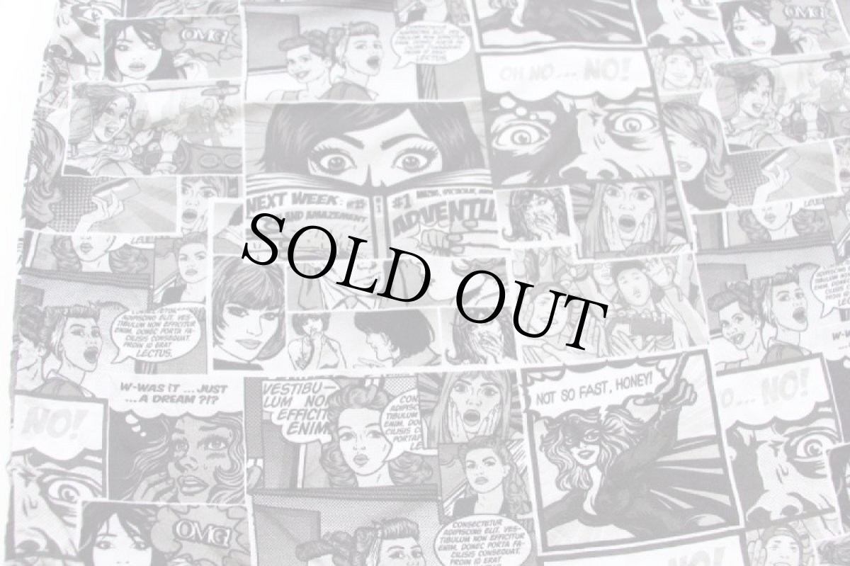 画像5: イタリア製 F&A コミック柄 総柄 半袖 レーヨンシャツ (5)